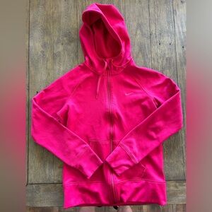 Nike Pink size M zip up hoodie